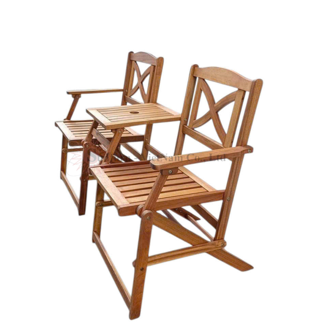 [THANH L&Yacute;] Ghế Doubench xếp s&acirc;n vườn