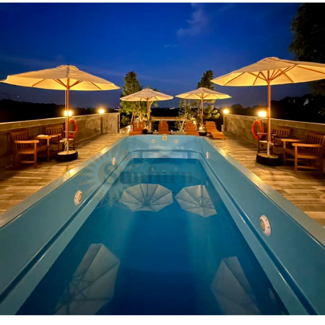 Dù gỗ trang trí sân vườn, quán cafe, homestay, resort