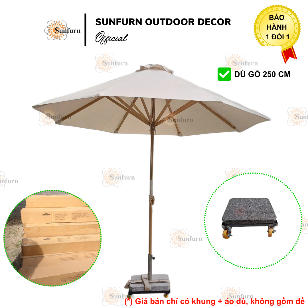 du-go-trang-tri-san-vuon-size-250-cm-sunfurn-bo-du-che-nang-chinh-tam-go-bach-dan-kem-de-da-hoa-cuong-cao-cap