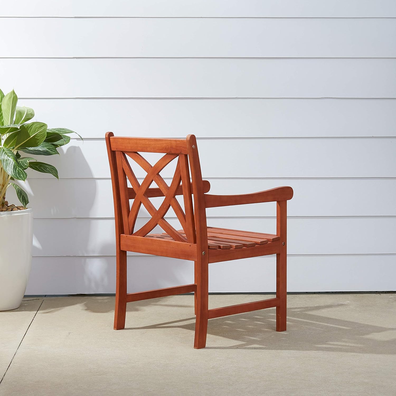 GHẾ SOFA ĐƠN S&Acirc;N VƯỜN MAGNOLIA SUNFURN (V1495) - GỖ BẠCH Đ&Agrave;N NAM PHI