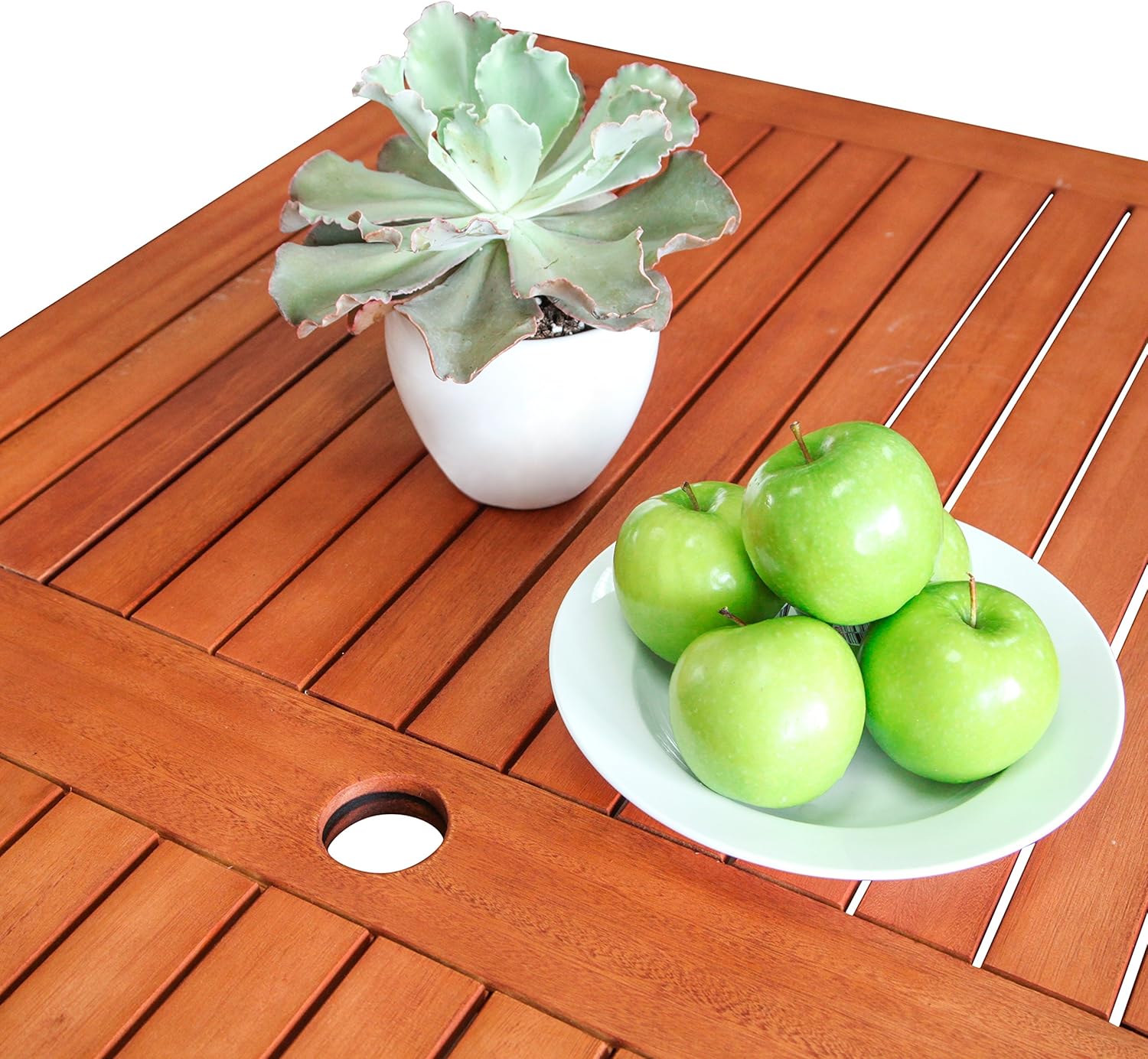 B&Agrave;N ĂN CHỮ NHẬT NGO&Agrave;I TRỜI MOSAIC SUNFURN (V189) - GỖ BẠCH Đ&Agrave;N NAM PHI