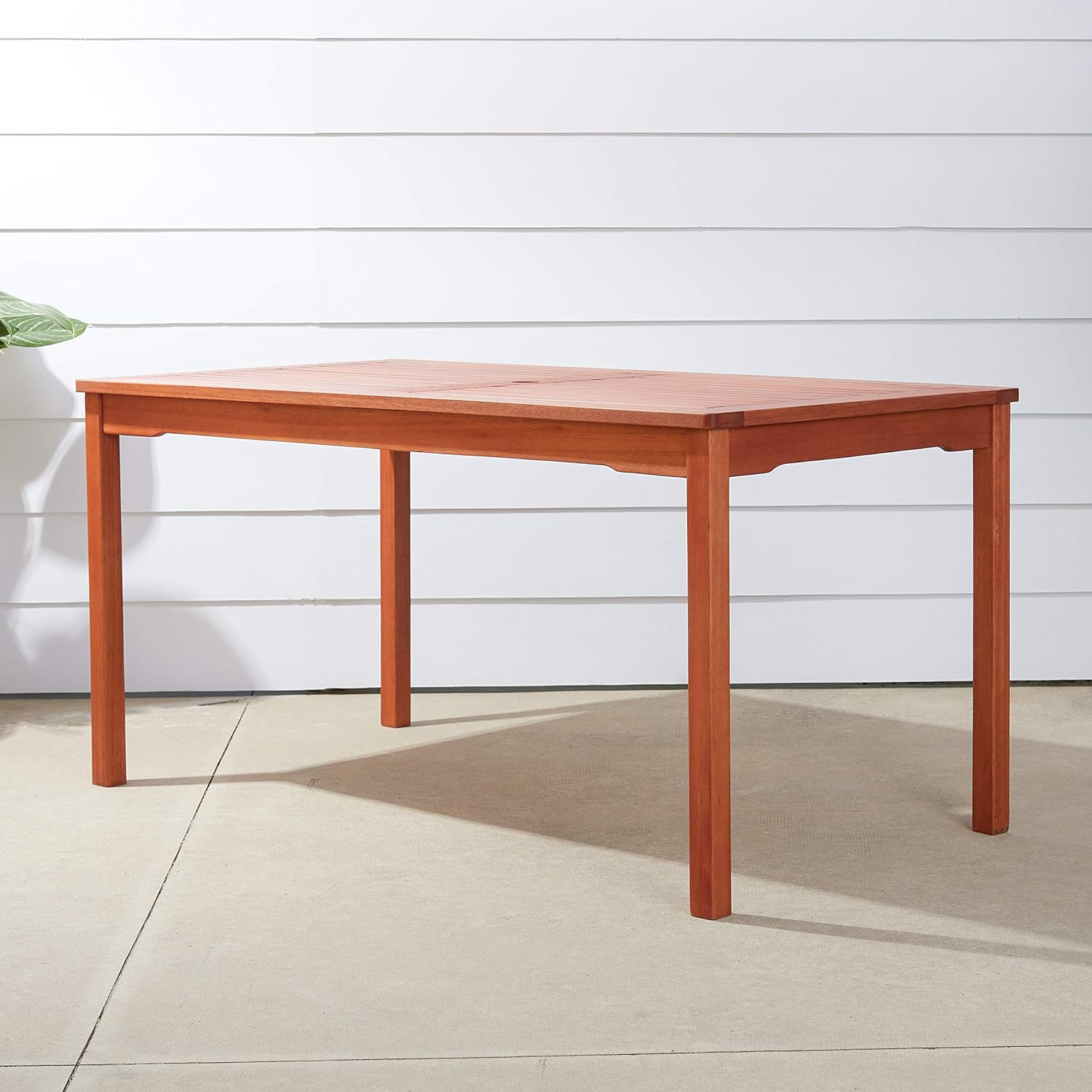 B&Agrave;N ĂN CHỮ NHẬT NGO&Agrave;I TRỜI SUNFURN 150CM (V98) - GỖ BẠCH Đ&Agrave;N NAM PHI