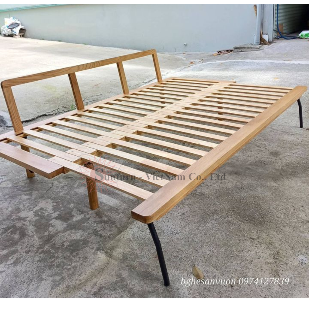 Sofa Bed gỗ Sồi Nga